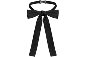 Nfvjfxz Western Bow Ties for Men Women, Adjustable White Clip on Ribbon Bow Tie for Cowboy Costume Uniform Shirt
