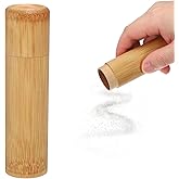 uxcell Bamboo Scattering Urn, 5.1" x 1.2" Small Cremation Tube with Lid Mini Keepsake Brown for Male Female Pet Dog Brown