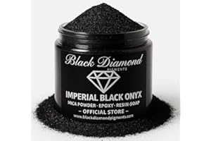 51g/1.8oz "Imperial Black Onyx" Mica Powder Pigment (Epoxy,Resin,Soap,Plastidip) BLACK DIAMOND PIGMENTS