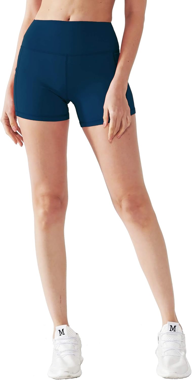 Cadmus Women's 3"/4" High Waist Spandex Running Shorts for Yoga: Clothing