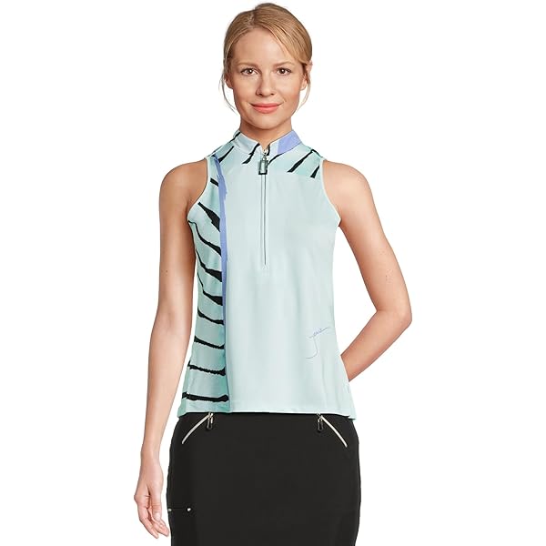 Jamie Sadock Women's Crackle Print Sleeveless Top, Shell at Amazon