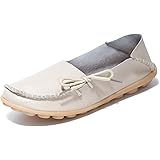 DUOYANGJIASHA Loafers for Women Casual Slip on Dress Loafers Womens Comfortable Leather Driving Shoes Outdoor Walking Flats S