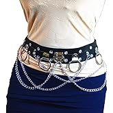 Sexy Leather Gothic Punk Waist Belt Women's Body Chain Belt Adjustable