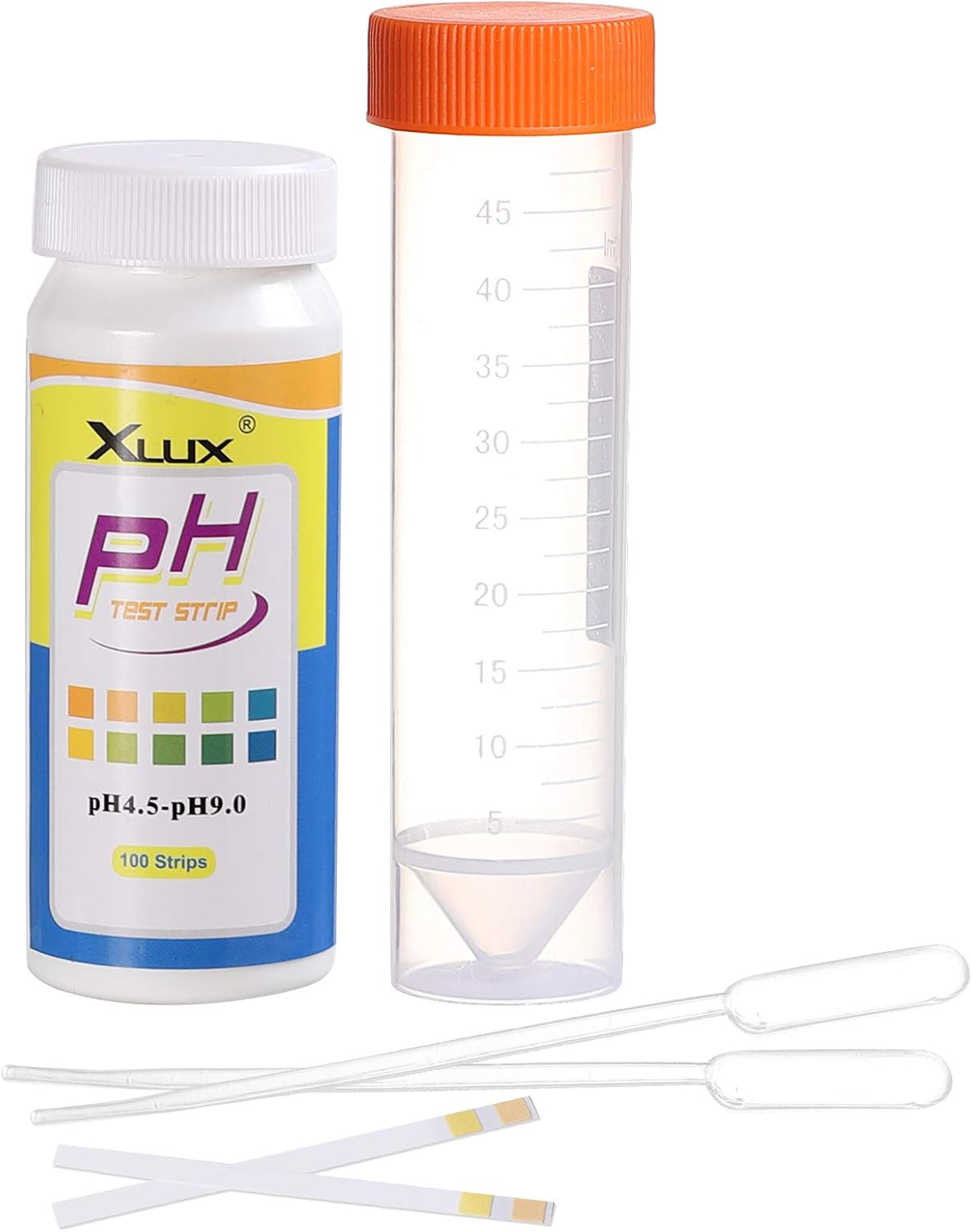 XLUX Soil ph tester, acidity test meter, Strips Kit 100 Tests, 4.59.0