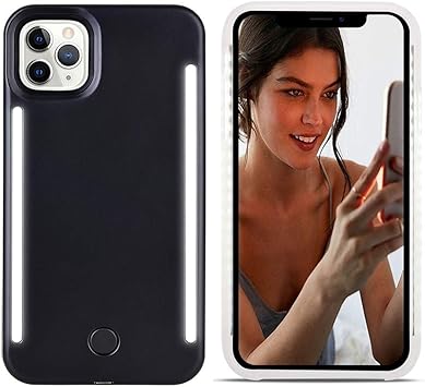 Selfie Light Up Case For Iphone 11 Pro Max Lntech Rechargeable Led Light Up Flash Lighting Selfie Case Dual Side Flashlight Illuminated Cover Dimmable Switch Black Iphone 11 Pro Max Amazon Ca Everything