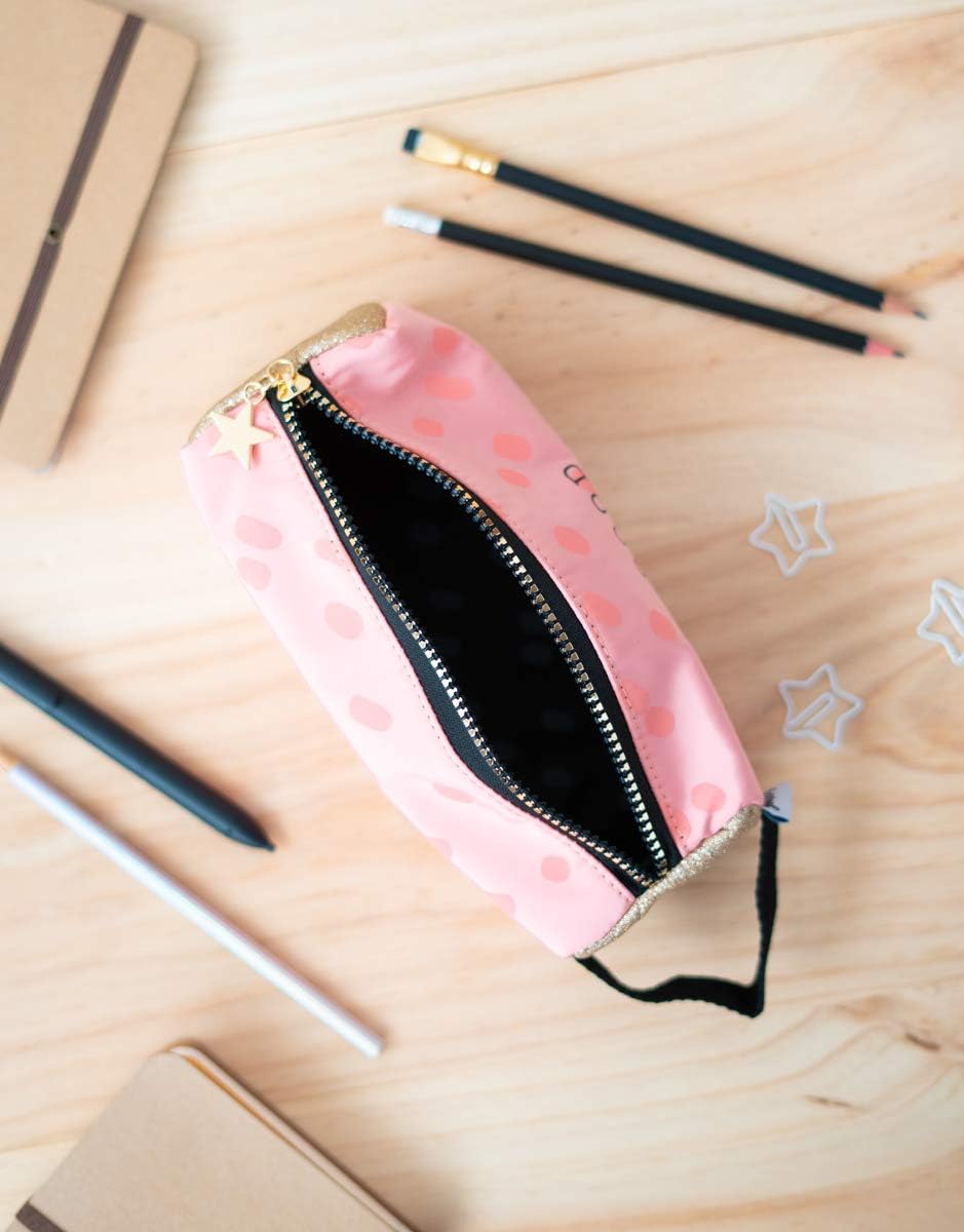Grupo Erik Glitter Pencil Case - 8 x 3 x 3 inches - 21 x 7.5 x 7.5 cm - Large Kids Cosmetic Case - Cute Stationery - Cool Gifts - Image 5
