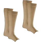 Kinship Comfort Brands Leg Protector Sleeves for Elderly Thin Skin, Sun Protection, Men and Women, Toeless Socks