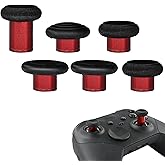6 in 1 Swap Magnetic Thumbsticks Set for Xbox Elite Series 2 Controller,Joysticks Replacement Accessories for Xbox Controller Elite Series 2/Elite Series 2 Core Controller(Red)
