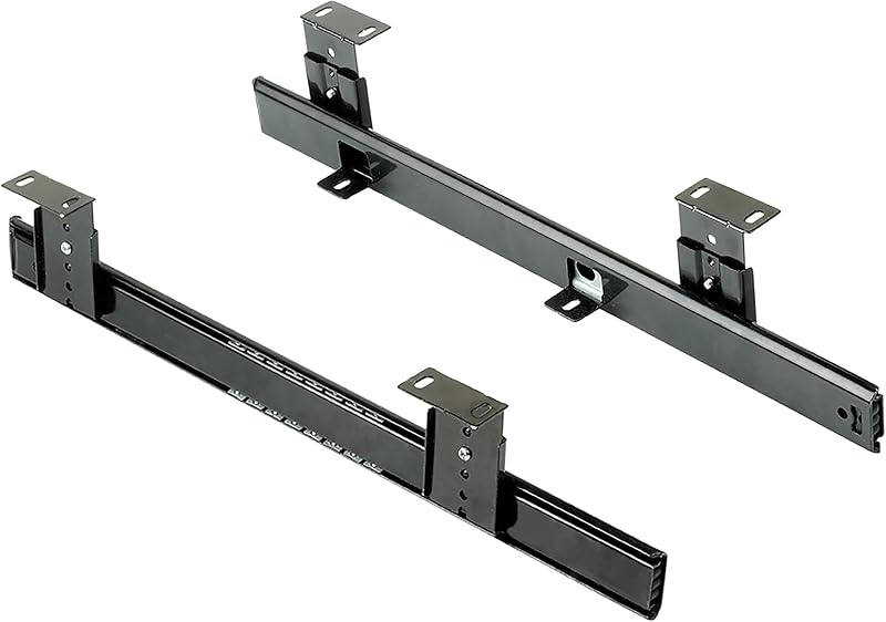 Emuca Ball Bearing Runners Keyboard Platform Kit Steel Black Zinc Plated 20u t