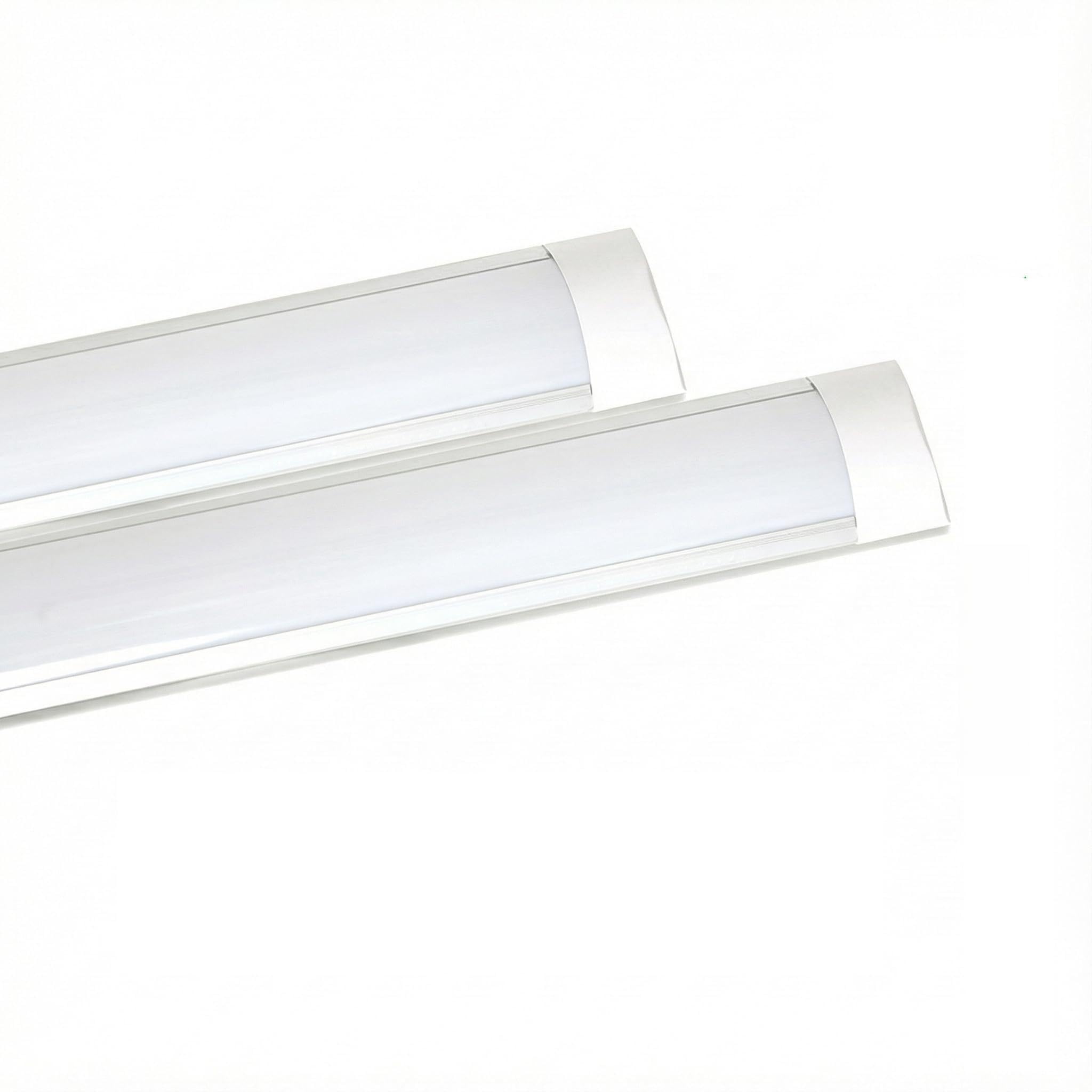 Sure Energy 36W LED Batten Lights 4FT, 120CM, 6000K Daylight, IP20 LED Fluorescent Strip Light Fitting for Ceiling of Home & Office, Workshop & Garage Lighting (Pack of 2) [Energy Class A+]