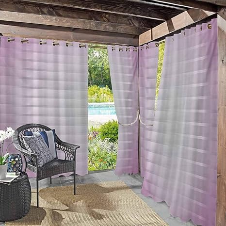 Anmaseven - Cortinas de patio modernas, resistentes al viento y al agua