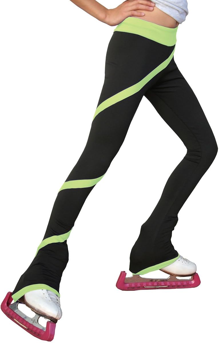 ChloeNoel Figure Skating Spiral Pants P06: Clothing