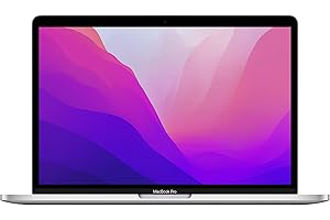 Apple 2022 MacBook Pro Laptop with M2 chip: 13-inch Retina Display, 8GB RAM, 256GB ​​​​​​​SSD ​​​​​​​Storage, Touch Bar, Backlit Keyboard, FaceTime HD Camera. Works with iPhone and iPad; Silver