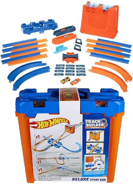 Hot Wheels - Track Buider Caja de Acrobacias Deluxe ...