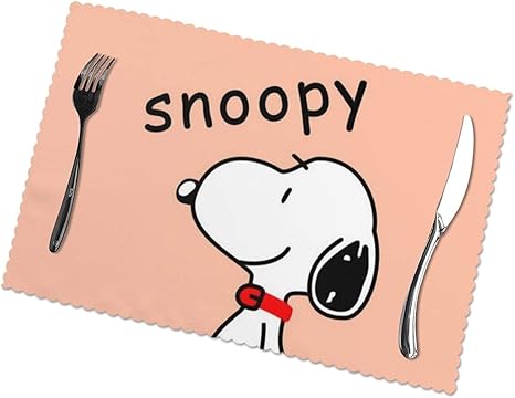 Amazon Co Jp Cx商業 Peanuts スヌーピー ランチョンマット 食事マット 30 45cm おしゃれ 雰囲気アップ 撥水 防汚 断熱 滑り止め 洗える 6枚セット トレーになるランチョンマット 食卓飾り テーブルマット ポリプロピレン プレースマット 摩擦耐える 家庭対応 箸置き