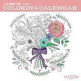 Coloring Calendar 2018 Wall Calendar (Lily & Val) by