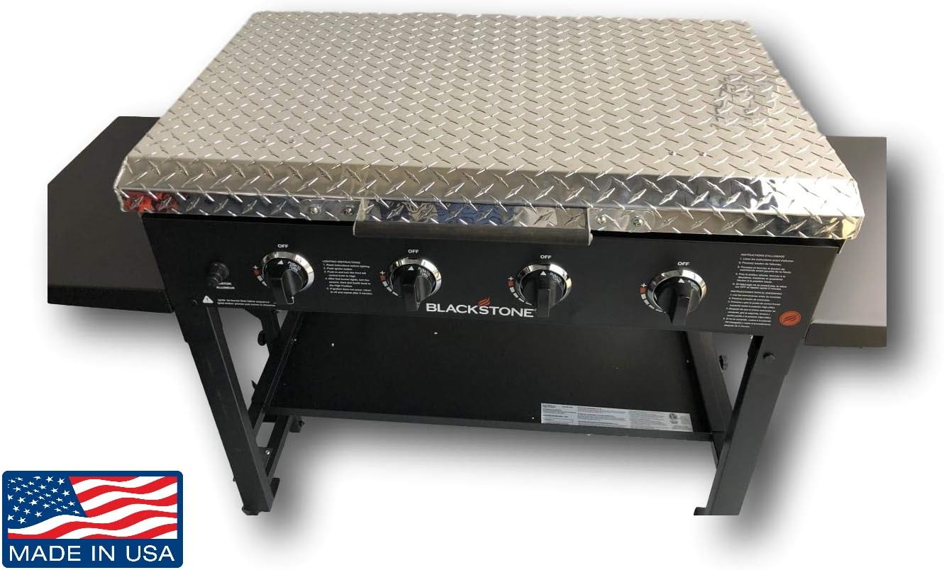 Griddle Cover 36 Inch: for Blackstone Griddle, Diamond Plate Aluminum Lid Storage Cover for 36" Blackstone Griddle - Made in USA : Garden & Outdoor
