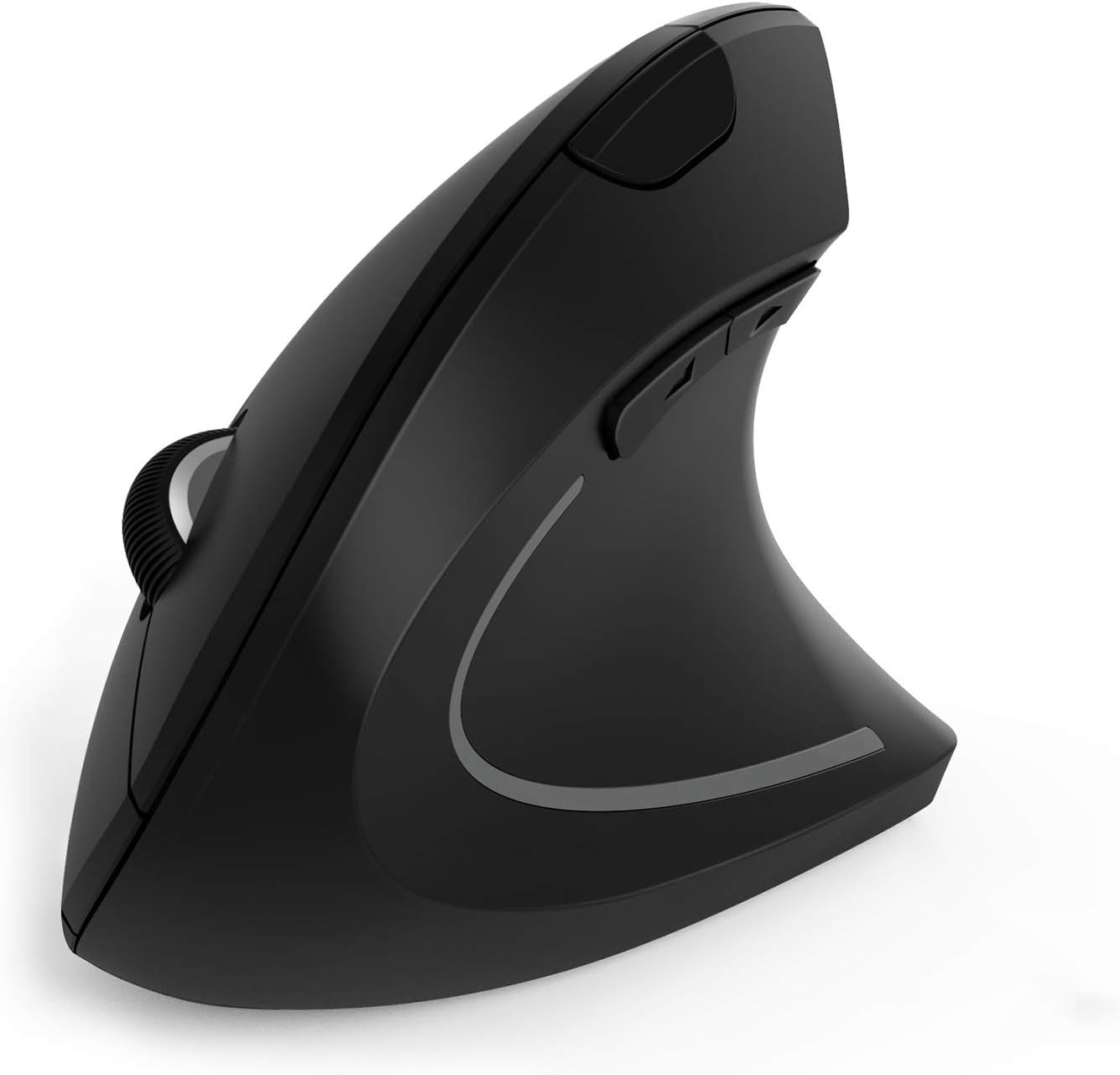 Jelly Comb 2.4 G Ergonomic Silent Wireless Mouse, Wireless Vertical Mice with USB Receiver for Computer, Laptop, PC, 3 Adjustable DPI (800,1200,1600), Black