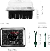 VonLux Seed Trays 10-Pack with Humidity Dome Base 12 Cells Each Propagator view 6