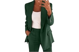 SENYENTIE Blazer Sets Women 2 Piece Outfits Pants Suits Dressy Business Casual Outfits Blazer Pantsuit Set Work Office Jacket