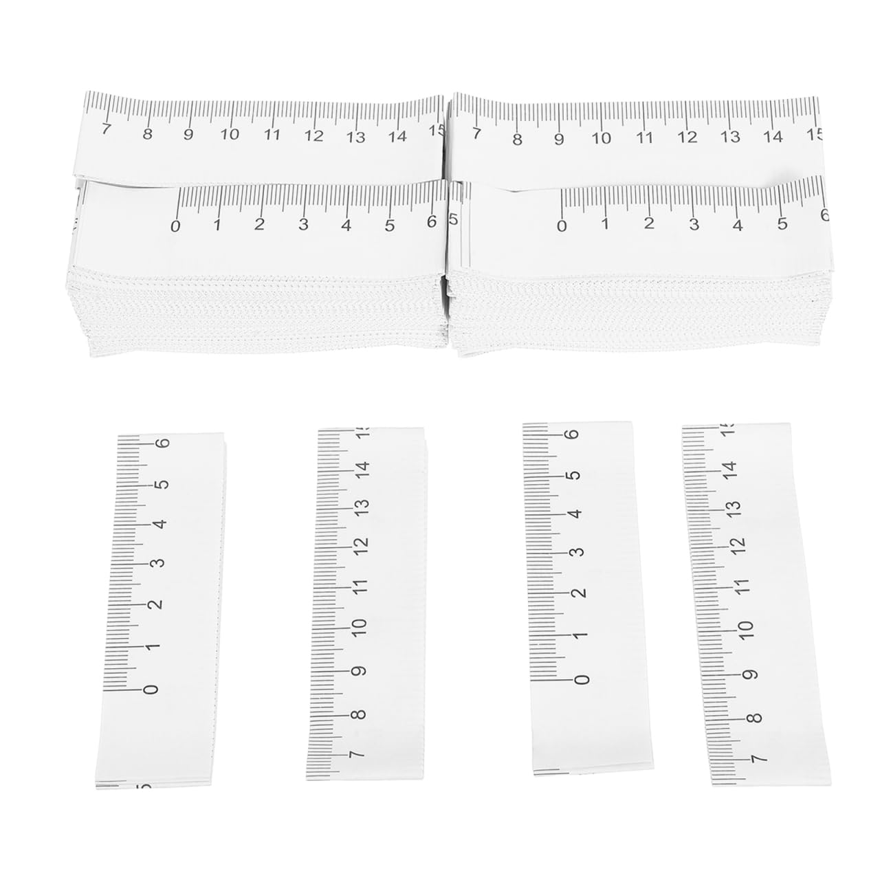 DOITOOL 200 Pcs Disposable Double Sided Paper Tape Measure - Ideal for Sewing, Tailoring Body Measurements, Clinics, Labs, and Industrial Use - 1 M, White