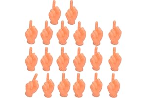 GLADYELL 20PCS Middle Finger Puppets, Mini Fingers Funny Hand Puppets, Perfect for Games, Halloween, Christmas, Fun Bracelets