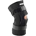 Breg Wraparound, Open Back, Economy Hinged Knee Brace, Airmesh or Neoprene (Airmesh Material, Large)