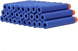 HONGCI 30pcs 7.2cm Blue Refill Darts Foam Bullets for Nerf N-Strike Elite view 4