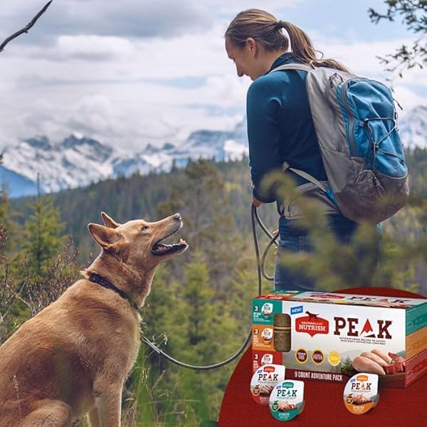 RACHAEL RAY NUTRISH PEAK GRAIN FREE THREE FLAVORS VARIETY PACK WET DOG FOOD, CASE OF 3.5 OZ TRAYS