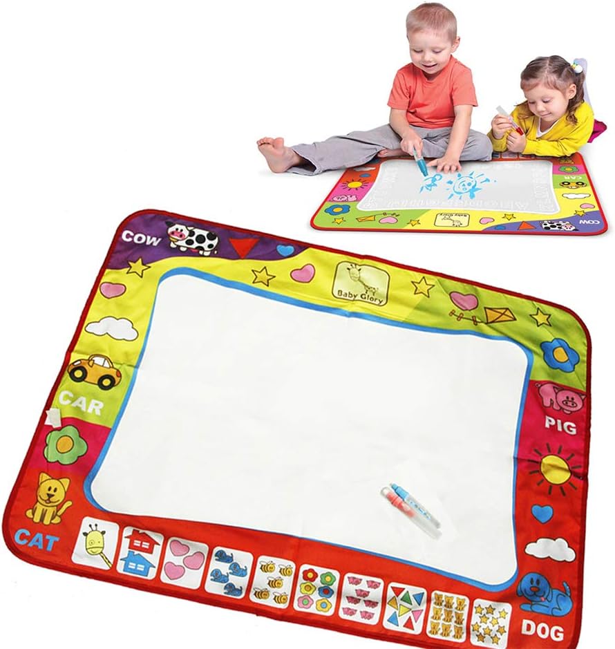 DWDMZ Water Drawing Mat Kids Water Doodle Mats Kids Educational Toys Gifts for Children Over 2 Years