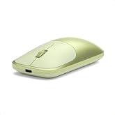 Satechi Slim EX Wireless Mouse, Bluetooth &amp; 2.4 GHz, Quiet Clicks, Citrus | Quiet clicks, anodized aluminum shell, rechargeable battery, for macOS, Windows, iPadOS, Android