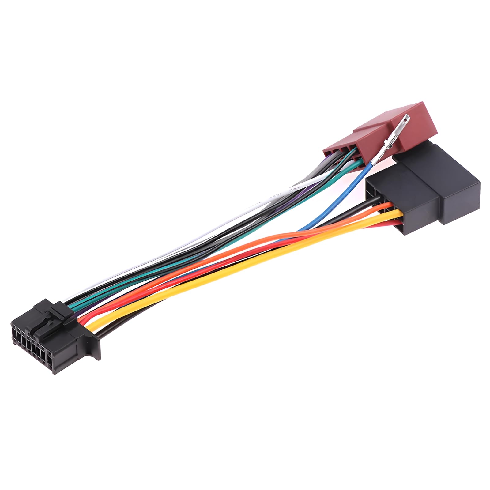 Sound-way ISO Wiring Adaptor Cable Connector compatible with Pioneer Car Radio 16 Pin, Color May Vary