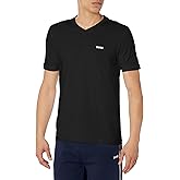 BOSS Mens Small Logo Cotton Vneck Short Sleeve Tshirt