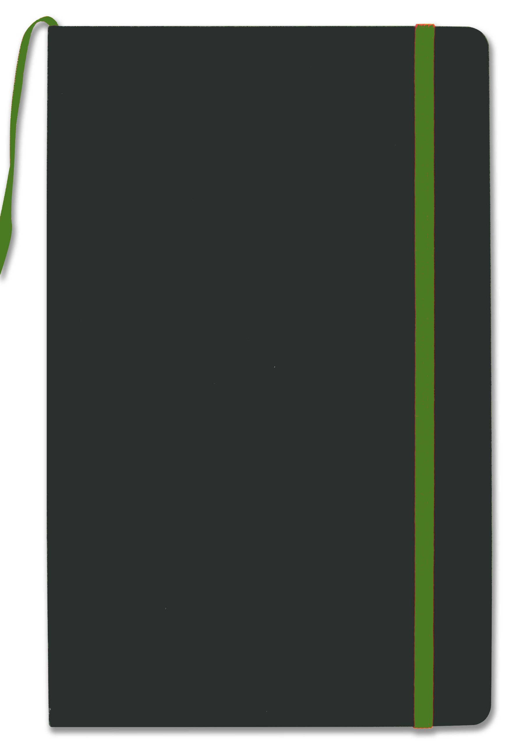 BookFactory Green Banded Journal/Banded Diary - 192 Pages, Green Cover, 5.25" x 8.27" (JOU-192-CCS-G) — image 1