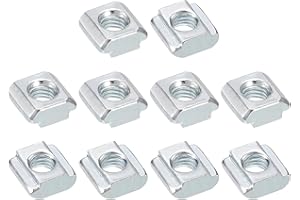 uxcell T Nuts, 30pcs - Nickel Plated Carbon Steel T Slot Bolts, 2020 Series M5 Hammer Head Fastener, Sliding T Nuts for Alumi