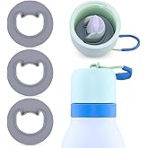 ZONBBEE 3pcs Water Bottle Stopper Replacement for Owala FreeSip Twist 18oz 24oz, Water Bottle Top Lid Gasket for Owala FreeSip Twist Series Seal Stoppers Part Accessories（Gray）