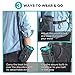 Dog Treat Pouch with Waste Bags Dispenser, TaoTronics Dog Training Pouch with Waist Belt or Over the Shoulder Strap, Carries Treats, Toys, Keys etc. (2 x Carabiner Clips, 1 Roll of Dog Poop Bags)