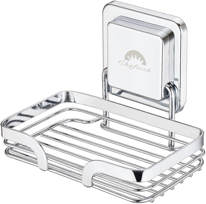 Cheftick Starker Edelstahl Seifenschale Halter an der Wand befestigt