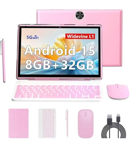 Amazon.com : 10 inch Tablet 2 in 1 Android 15 Tablets with