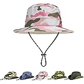 Sun Hats for Kids UPF 50+ Sun Protection Wide Brim Bucket Hat for Boys Girls Lightweight & Breathable Safari Fishing Hat
