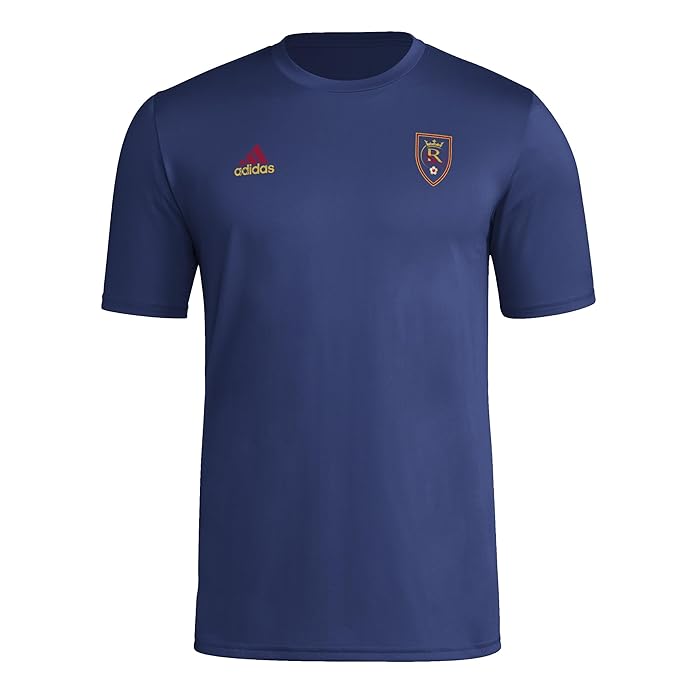 adidas Men's Real Salt Lake MLS Short Sleeve T-Shirt, Team Navy Blue, X-Large