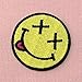 Smiley Smile Happy Face Embroidered Badge Iron On Sew On Patch