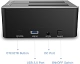 RSHTECH Dual Bay SATA HDD SSD Docking Station USB 3.0 SD Card Clone 16TB view 7