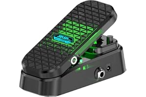 MEDIORAYS Wah Volume Guitar Effect Pedal, 2 in 1 Universal Expression Pedal for Keyboards, MIDI Keyboards/Controllers and Supported Guitar Effects Pedals, RM-Type Shielded Inductor for Superior Wah (Black)