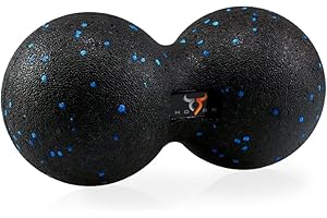 9HORN Peanut Massage Ball Foam Roller for Deep Tissue & Trigger Point Muscle Myofascial Release Yoga Therapy [Blue]