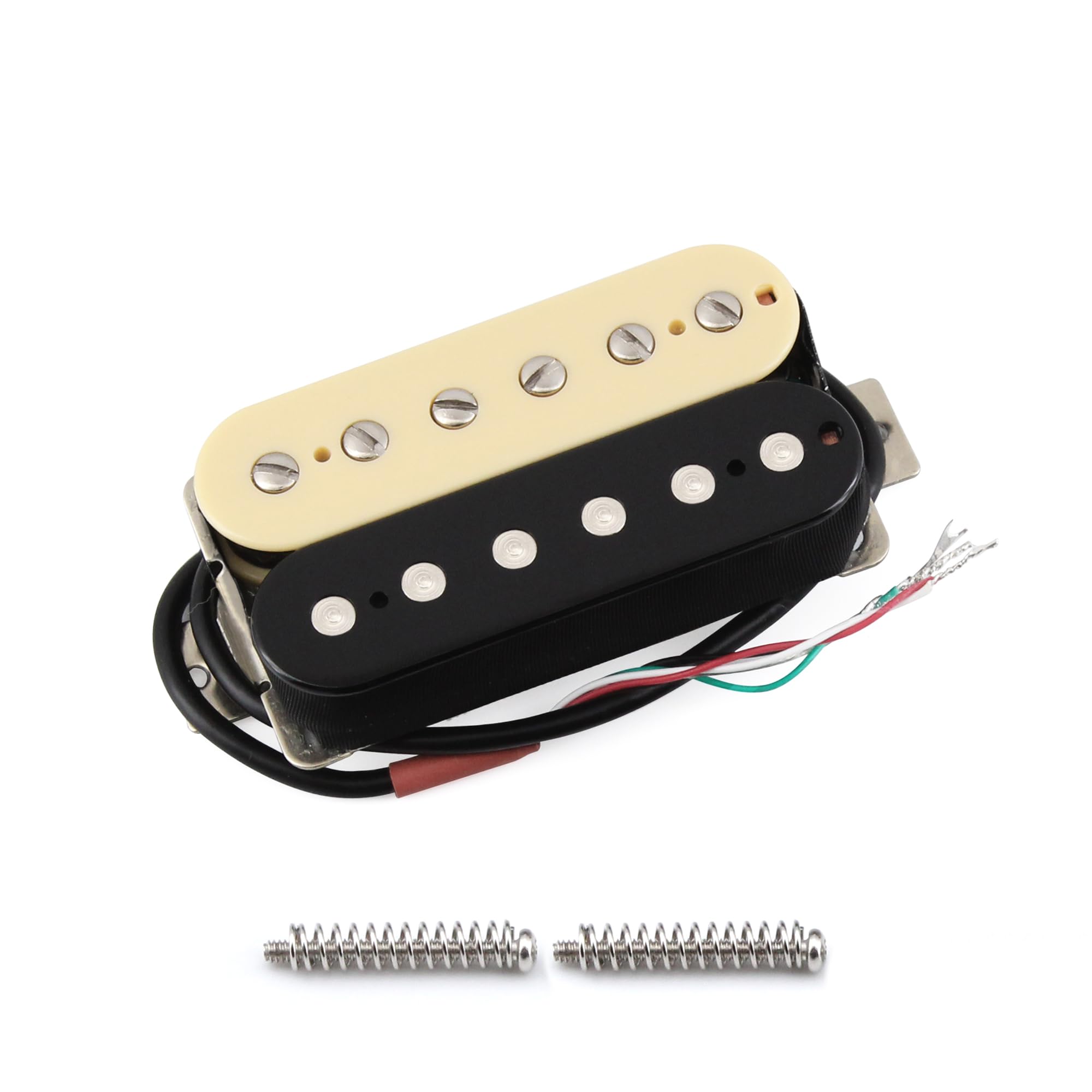 FLEOR Electric Guitar Humbucker Pickups Alnico 5 Neck Pickup (Cream+Black)