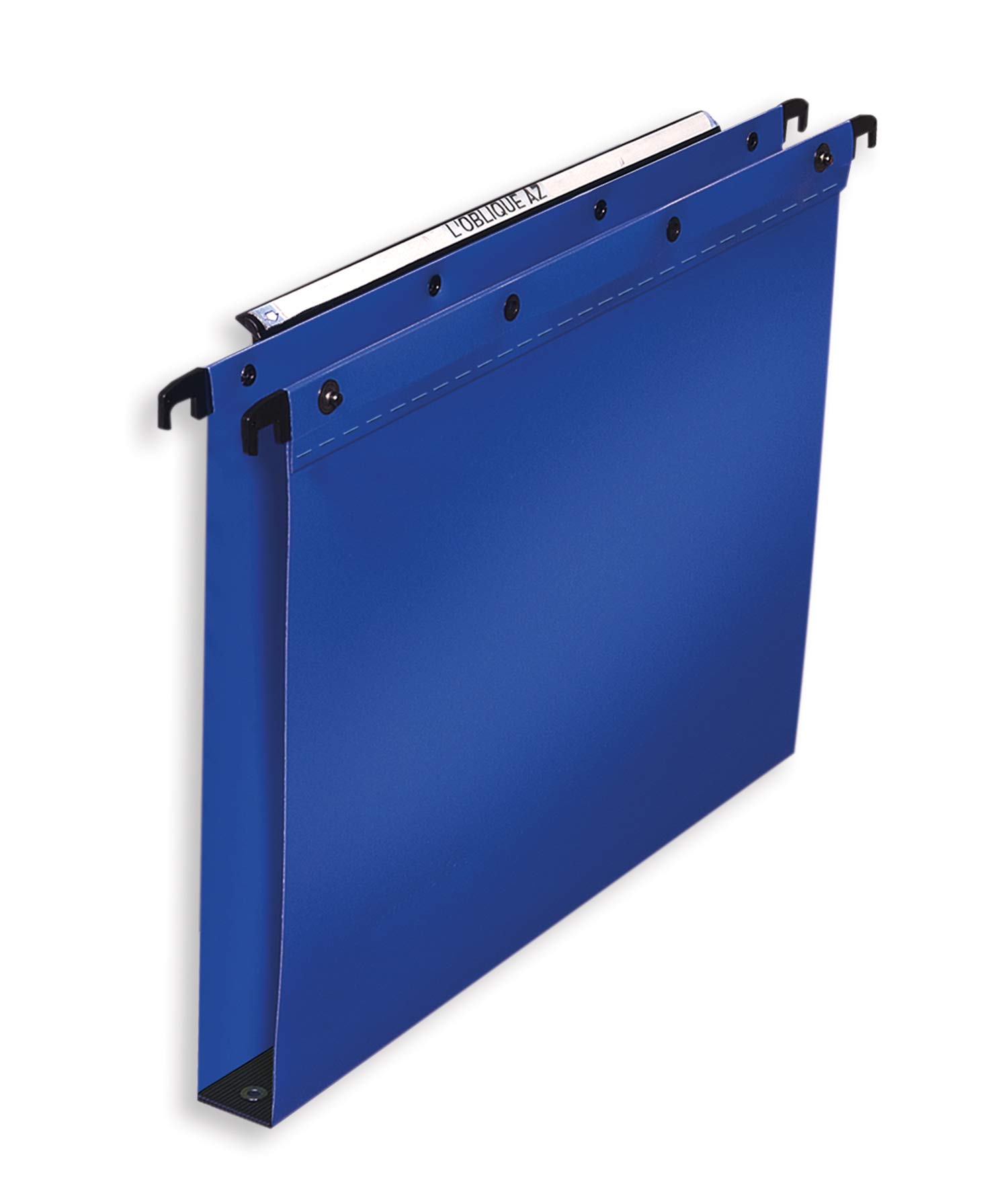 Elba Oaz Foolscap 10 Suspension Files with Drawer Base 30 mm Polypropylene Opaque Blue