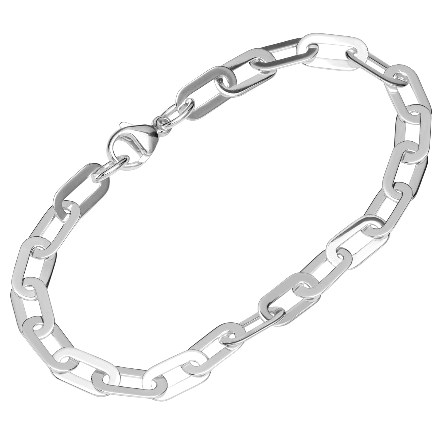 NKlaus bracelet 925 Sterling Silver 21cm Luna chain unisex designer bracelet exquisite 12718