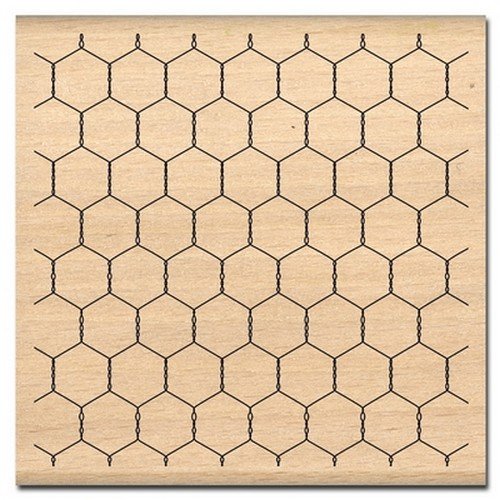 Florilèges Design FF211029 Scrapbooking Small Grill Stamp, Beige 8 x 8 x 2.5 cm