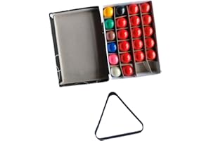 Qraatosi 22 Mini Billiard Balls (Snooker Balls, 2.5 Cm) –, Lightweight and Portable Set for Tournaments and Recreational Spor